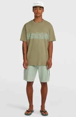 Homme O'Neill T-Shirts|Protection Anti-Uv-HommesT-shirt Uni Flower| Vert