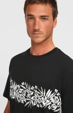 Homme O'Neill T-Shirts|Protection Anti-Uv-HommesT-shirt Uni Flower| Noire