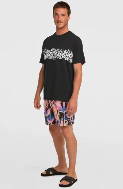Homme O'Neill T-Shirts|Protection Anti-Uv-HommesT-shirt Uni Flower| Noire
