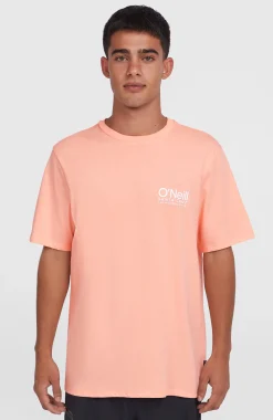 Homme O'Neill T-Shirts|Protection Anti-Uv-HommesT-shirt Original Cali Logo| Rose