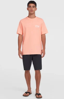 Homme O'Neill T-Shirts|Protection Anti-Uv-HommesT-shirt Original Cali Logo| Rose