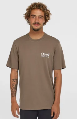 Homme O'Neill T-Shirts|Protection Anti-Uv-HommesT-shirt Original Cali Logo| Brun