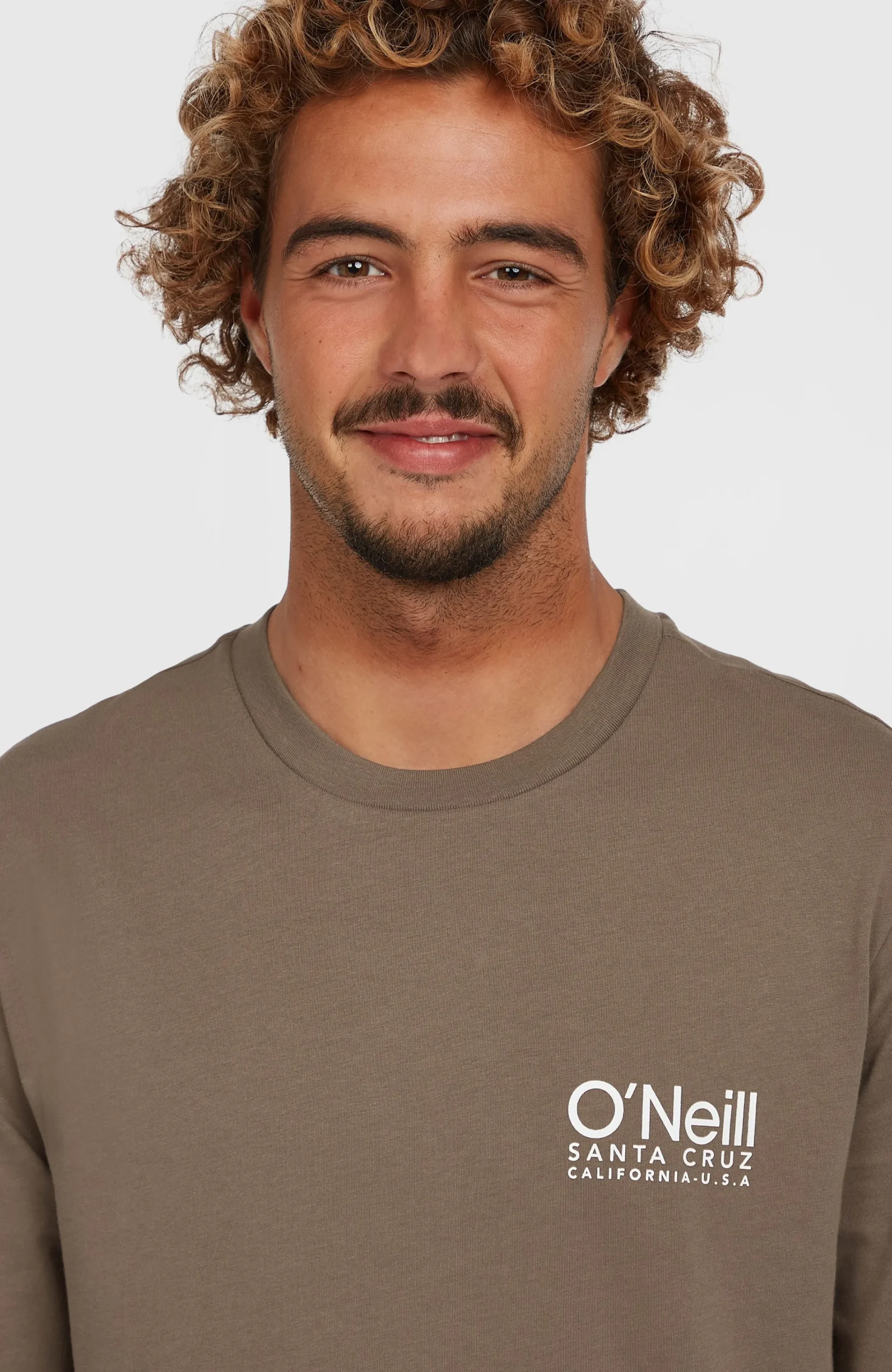 Homme O'Neill T-Shirts|Protection Anti-Uv-HommesT-shirt Original Cali Logo| Brun