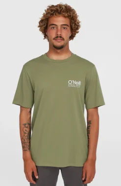 Homme O'Neill T-Shirts|Protection Anti-Uv-HommesT-shirt Original Cali Logo| Vert