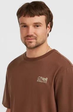 Homme O'Neill T-Shirts|Protection Anti-Uv-HommesT-shirt Original Cali Logo| Brun