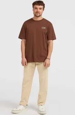 Homme O'Neill T-Shirts|Protection Anti-Uv-HommesT-shirt Original Cali Logo| Brun