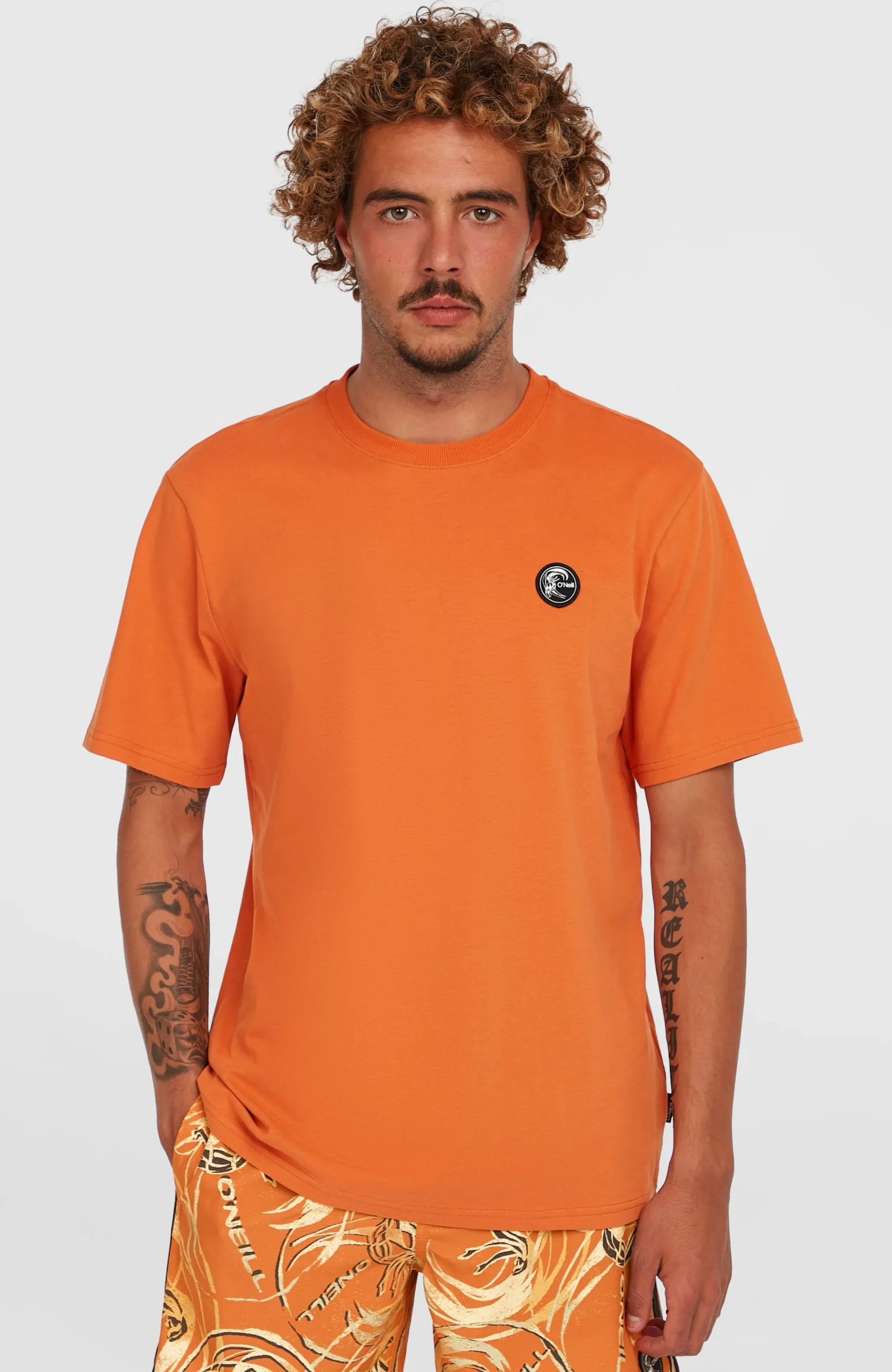 Homme O'Neill T-Shirts|Protection Anti-Uv-HommesT-shirt O'Riginals Badge| Orange