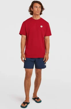 Homme O'Neill T-Shirts|Protection Anti-Uv-HommesT-shirt O'Riginals Badge| Rouge