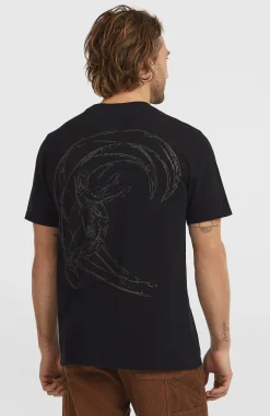 Homme O'Neill T-Shirts|Protection Anti-Uv-HommesT-shirt O'Riginals Back-Print| Noire