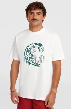 Homme O'Neill T-Shirts|Protection Anti-Uv-HommesT-shirt O'Riginals Circle Surfer| Blanc