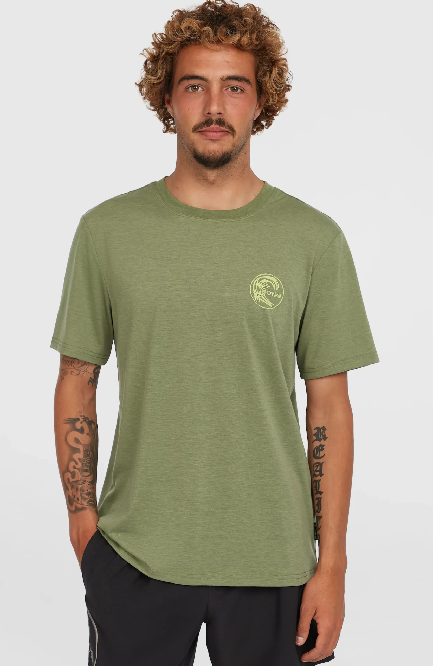 Homme O'Neill T-Shirts|Protection Anti-Uv-HommesT-shirt O'Riginals Hybrid| Vert