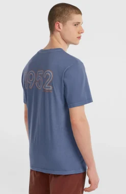 Homme O'Neill T-Shirts|Protection Anti-Uv-HommesT-shirt O'Riginals Retro Back-Print| Bleu