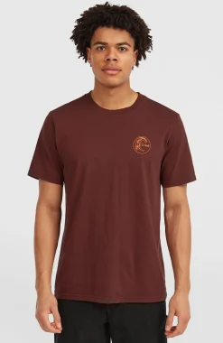 Homme O'Neill T-Shirts|Protection Anti-Uv-HommesT-shirt O'Riginals Retro Back-Print| Brun
