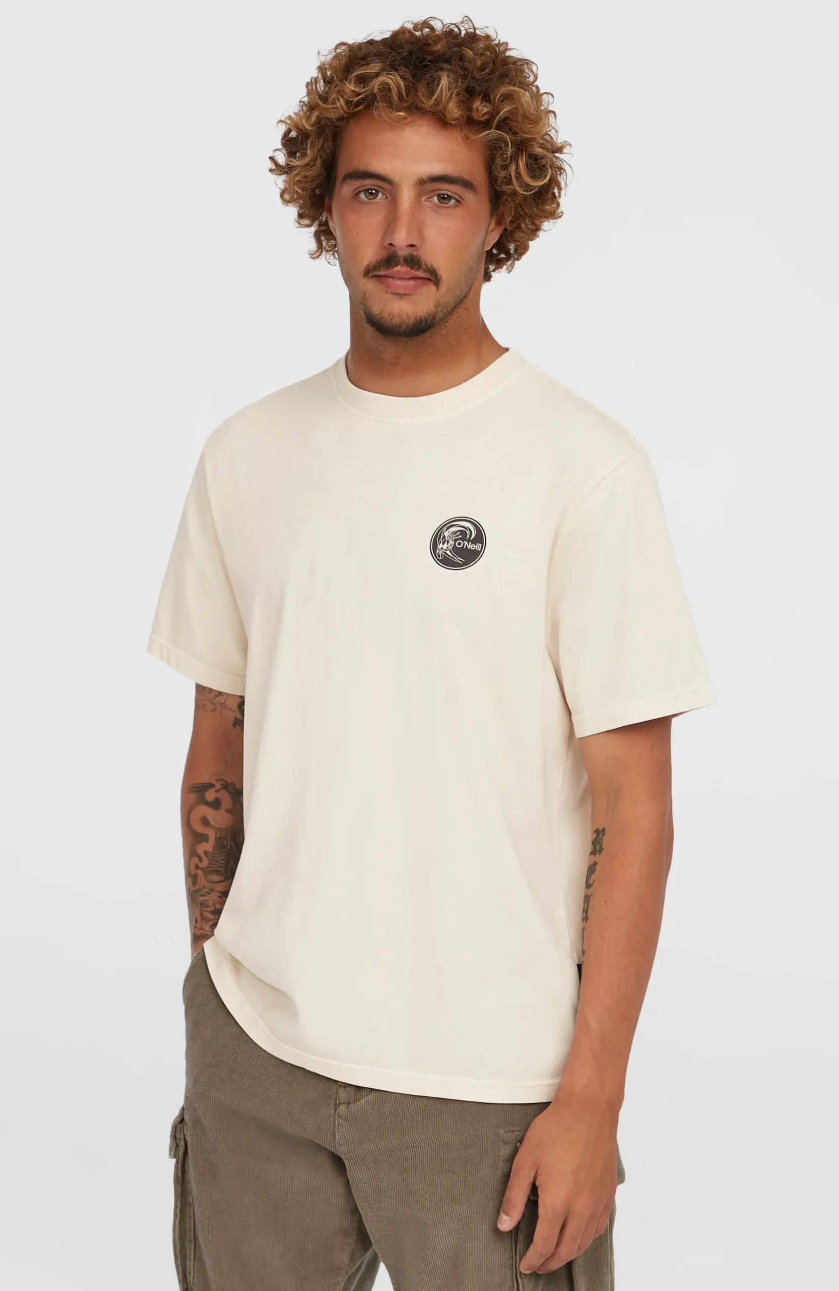 Homme O'Neill T-Shirts|Protection Anti-Uv-HommesT-shirt O'Riginals 70s Graphic| Beige