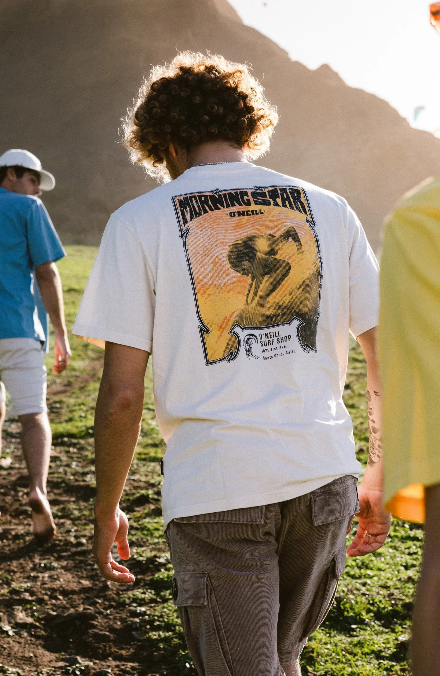 Homme O'Neill T-Shirts|Protection Anti-Uv-HommesT-shirt O'Riginals 70s Graphic| Beige