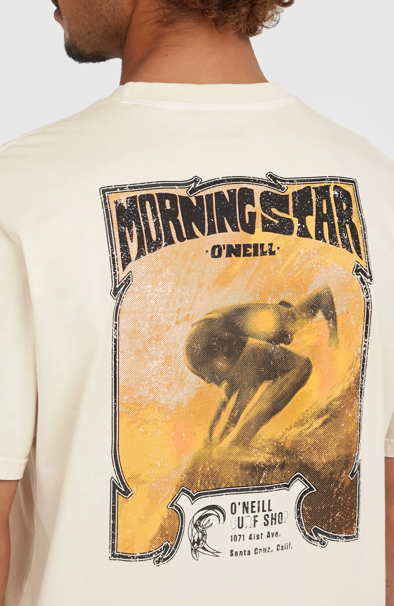 Homme O'Neill T-Shirts|Protection Anti-Uv-HommesT-shirt O'Riginals 70s Graphic| Beige