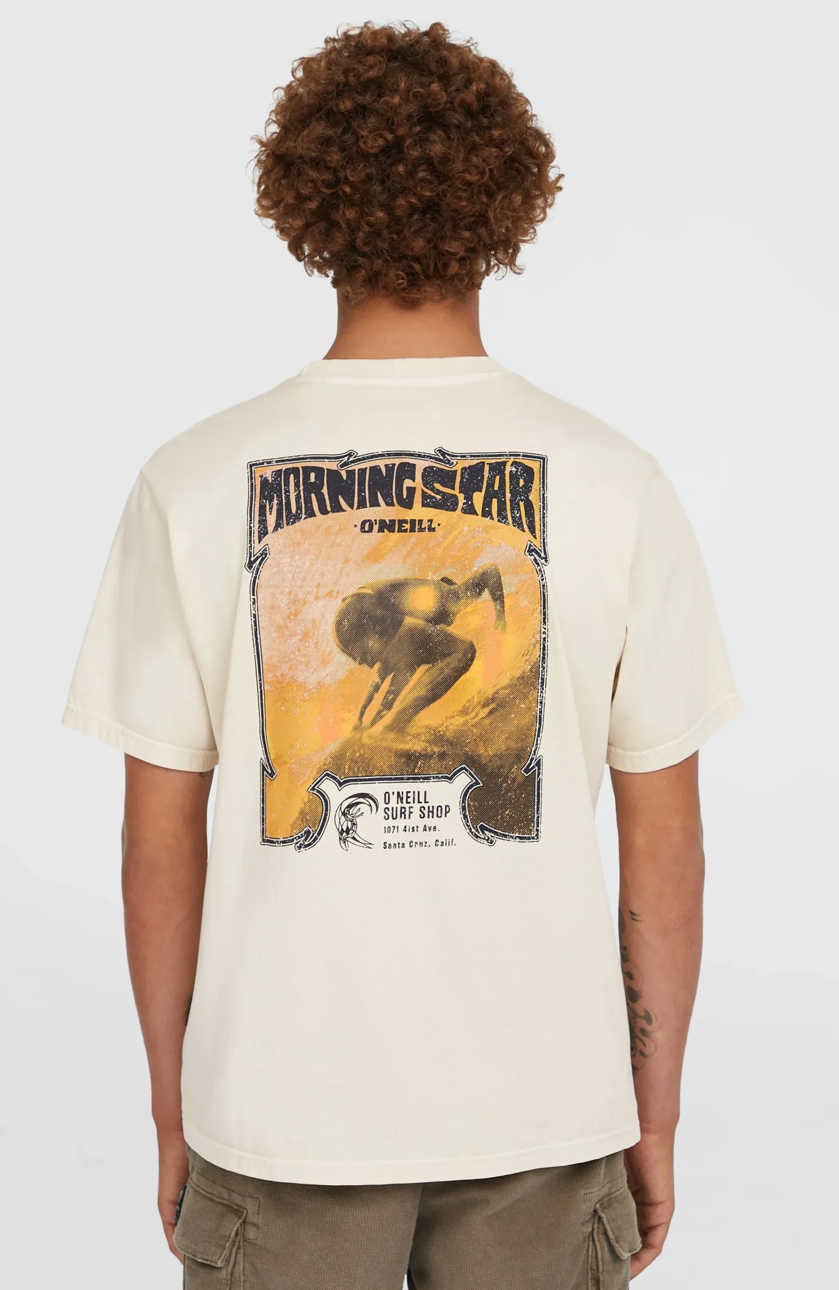 Homme O'Neill T-Shirts|Protection Anti-Uv-HommesT-shirt O'Riginals 70s Graphic| Beige