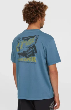 Homme O'Neill T-Shirts|Protection Anti-Uv-HommesT-shirt O'Riginals 70s Graphic| Bleu