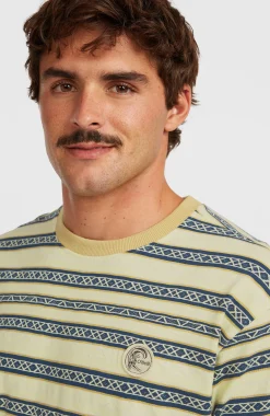Homme O'Neill T-Shirts|Protection Anti-Uv-HommesT-shirt O'Riginals Stripe| Jaune