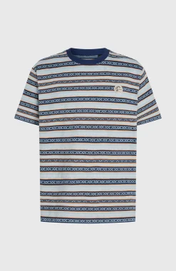 Homme O'Neill T-Shirts|Protection Anti-Uv-HommesT-shirt O'Riginals Stripe| Bleu