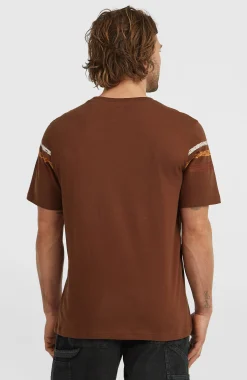 Homme O'Neill T-Shirts|Protection Anti-Uv-HommesT-shirt O'Riginals Stripe| Brun