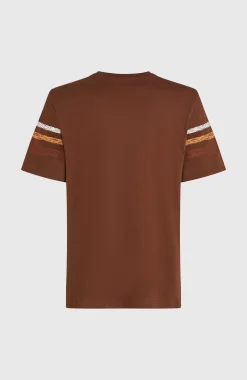 Homme O'Neill T-Shirts|Protection Anti-Uv-HommesT-shirt O'Riginals Stripe| Brun