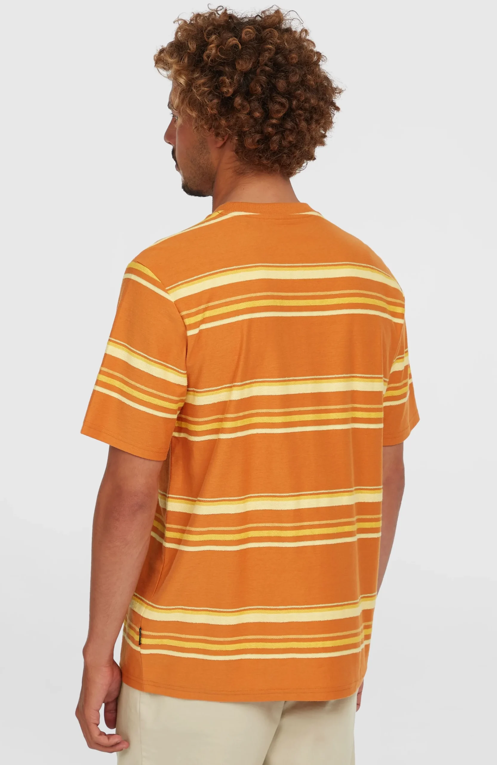 Homme O'Neill T-Shirts|Protection Anti-Uv-HommesT-shirt O'Riginals Stripe| Orange