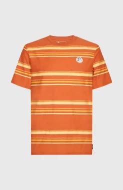 Homme O'Neill T-Shirts|Protection Anti-Uv-HommesT-shirt O'Riginals Stripe| Orange
