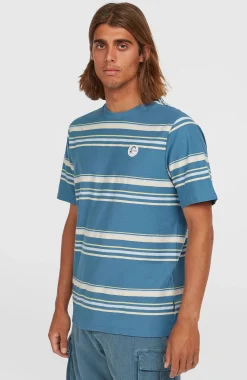 Homme O'Neill T-Shirts|Protection Anti-Uv-HommesT-shirt O'Riginals Stripe| Bleu