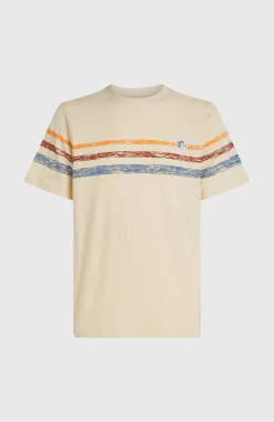 Homme O'Neill T-Shirts|Protection Anti-Uv-HommesT-shirt O'Riginals Stripe| Beige