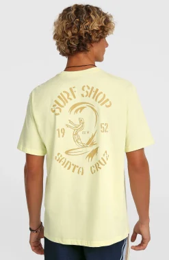 Homme O'Neill T-Shirts|Protection Anti-Uv-HommesT-shirt O'Riginals Surf Shop| Jaune