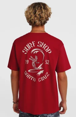 Homme O'Neill T-Shirts|Protection Anti-Uv-HommesT-shirt O'Riginals Surf Shop| Rouge
