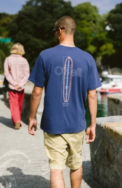 Homme O'Neill T-Shirts|Protection Anti-Uv-HommesT-shirt O'Riginals Vintage Graphic| Bleu