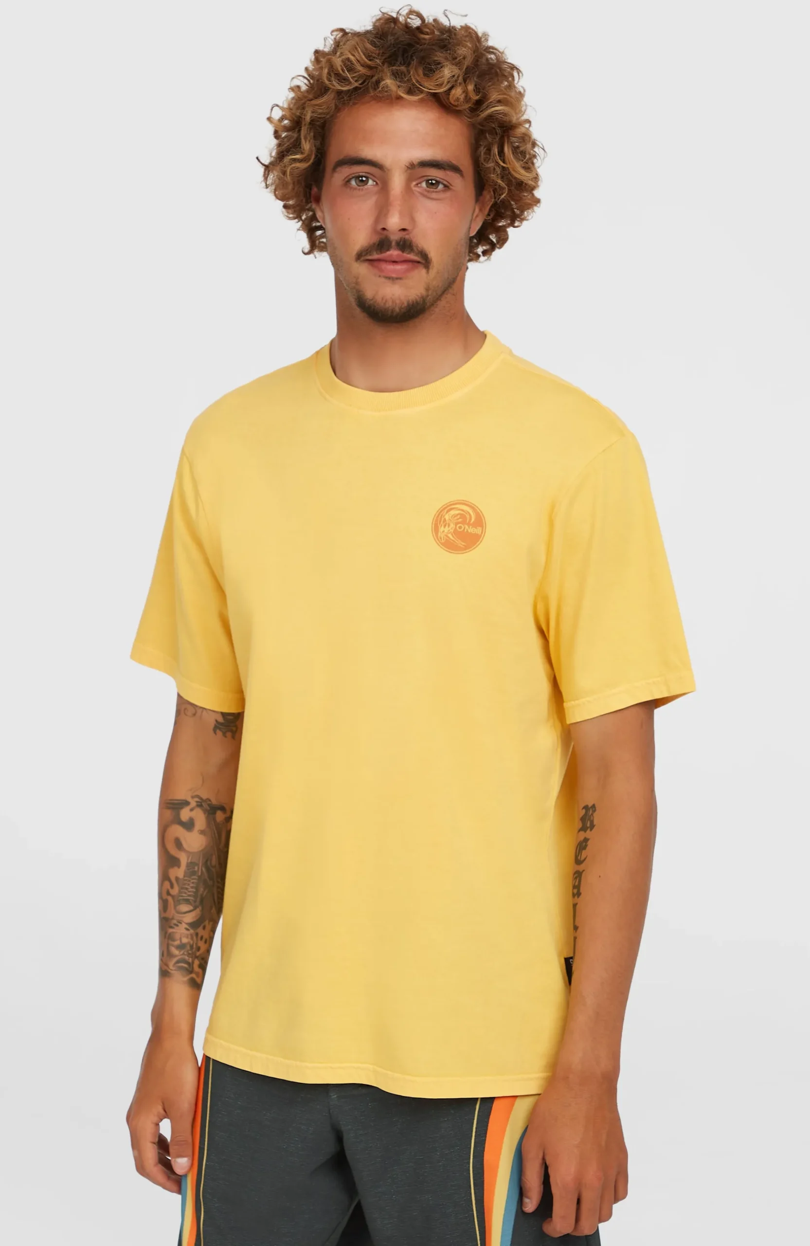 Homme O'Neill T-Shirts|Protection Anti-Uv-HommesT-shirt O'Riginals Vintage Graphic| Jaune