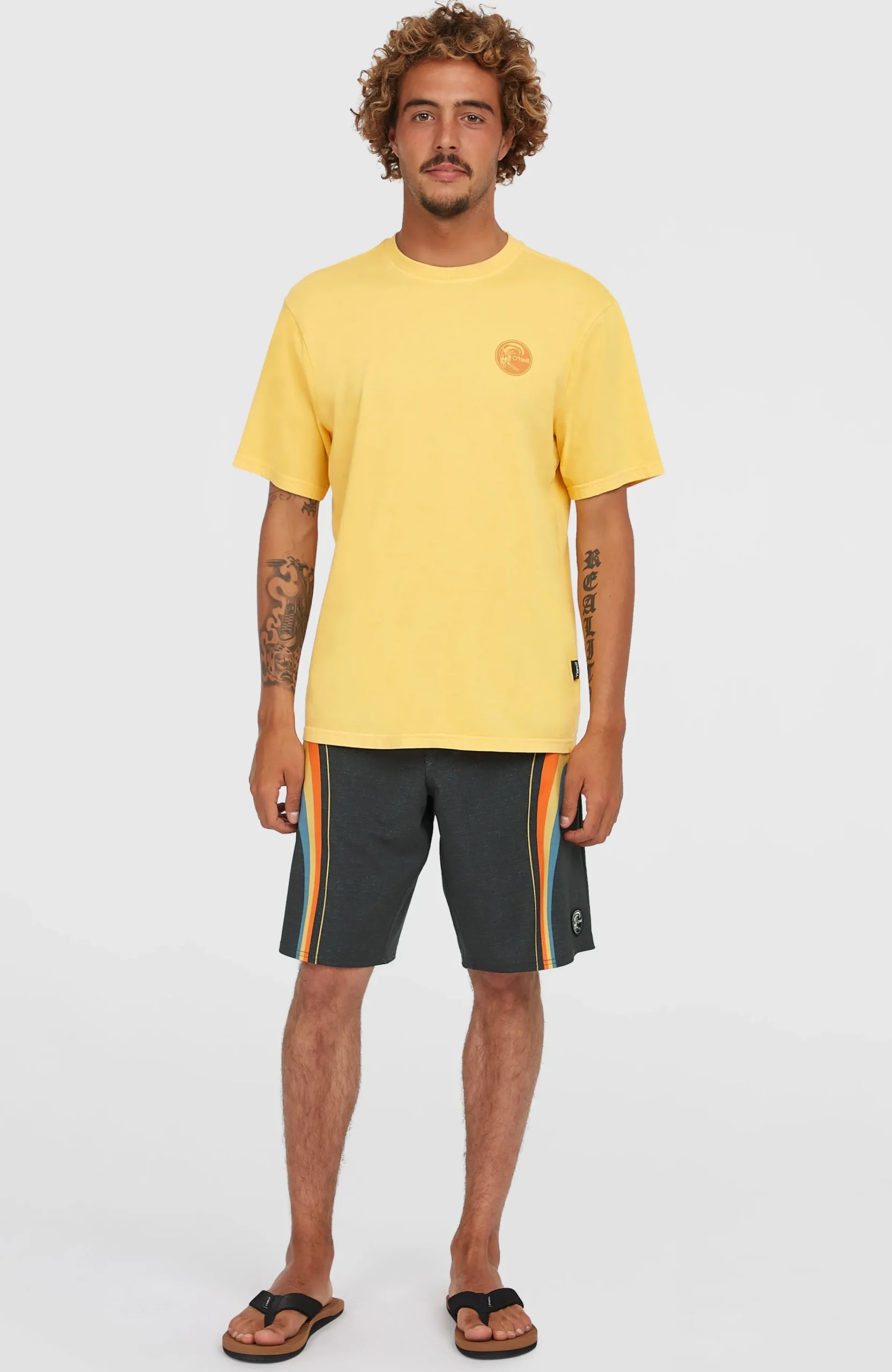 Homme O'Neill T-Shirts|Protection Anti-Uv-HommesT-shirt O'Riginals Vintage Graphic| Jaune