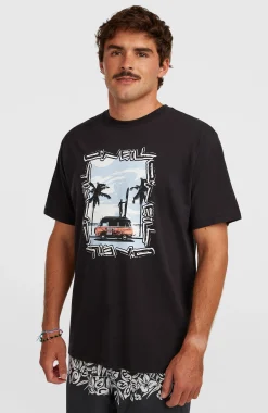Homme O'Neill T-Shirts|Protection Anti-Uv-HommesT-shirt Photo Front-Print| Noire