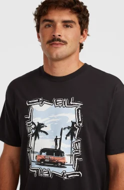 Homme O'Neill T-Shirts|Protection Anti-Uv-HommesT-shirt Photo Front-Print| Noire