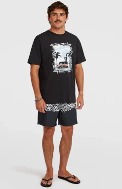 Homme O'Neill T-Shirts|Protection Anti-Uv-HommesT-shirt Photo Front-Print| Noire
