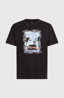 Homme O'Neill T-Shirts|Protection Anti-Uv-HommesT-shirt Photo Front-Print| Noire