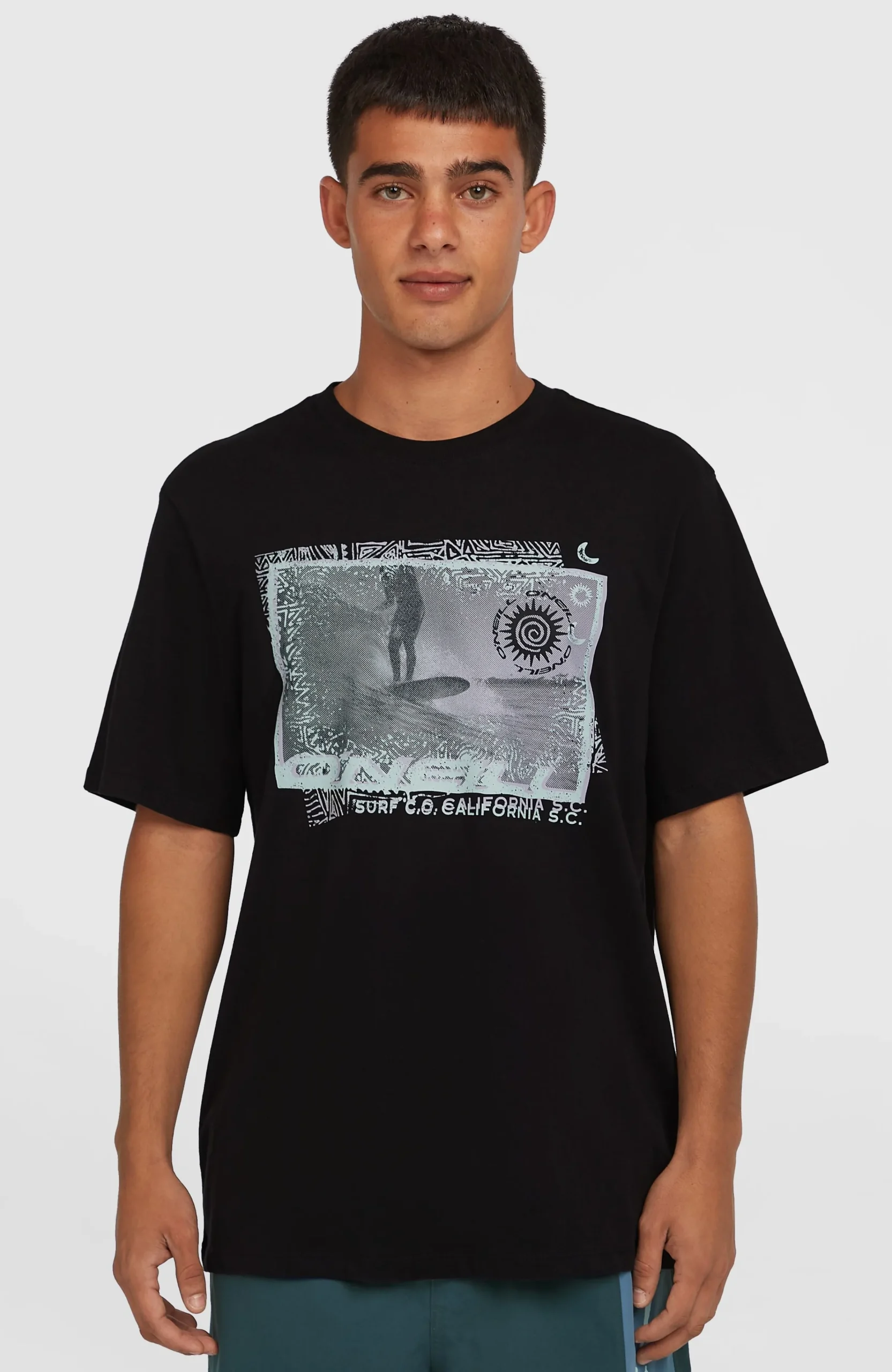 Homme O'Neill T-Shirts|Protection Anti-Uv-HommesT-shirt Photo Print| Noire