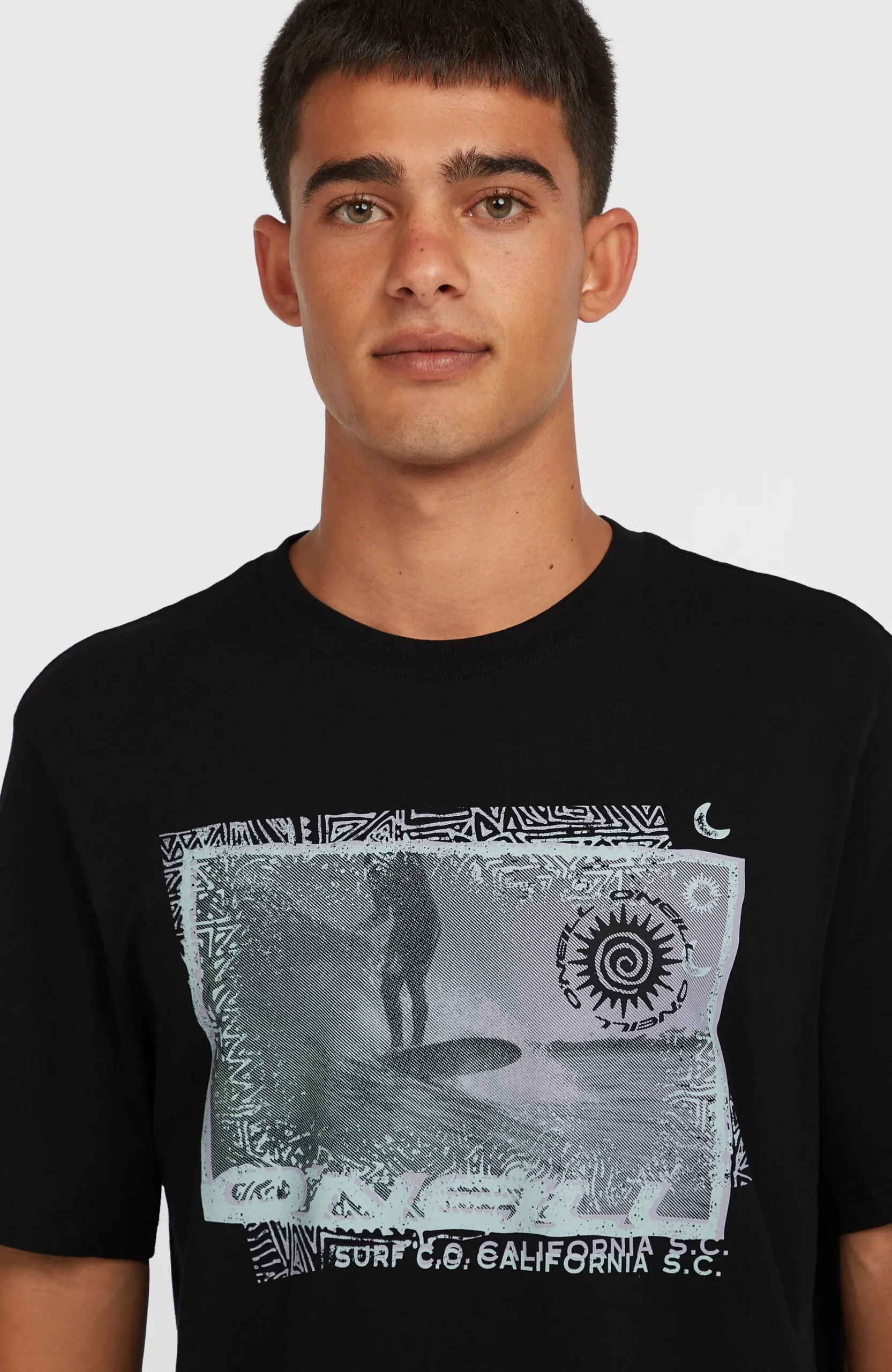Homme O'Neill T-Shirts|Protection Anti-Uv-HommesT-shirt Photo Print| Noire