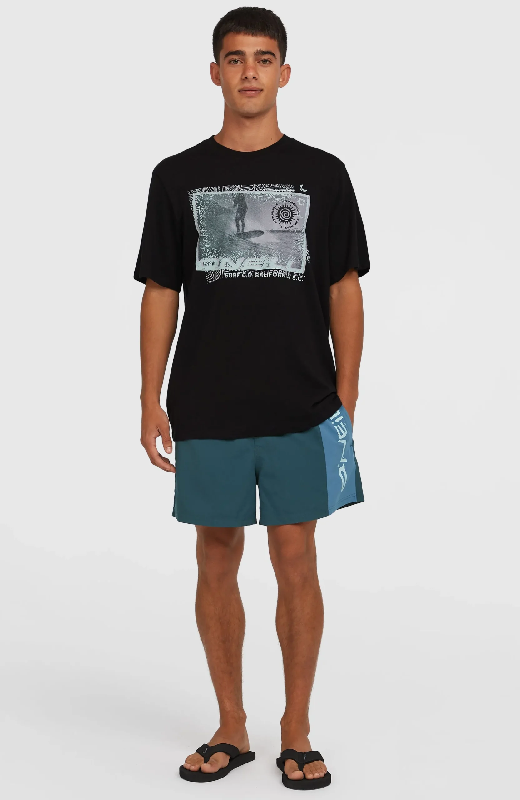 Homme O'Neill T-Shirts|Protection Anti-Uv-HommesT-shirt Photo Print| Noire
