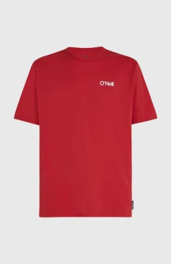 Homme O'Neill T-Shirts|Protection Anti-Uv-HommesT-shirt Polygiene Cotton Graphic| Rouge