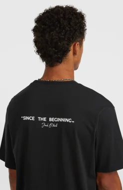 Homme O'Neill T-Shirts|Protection Anti-Uv-HommesT-shirt Polygiene Cotton Graphic| Noire