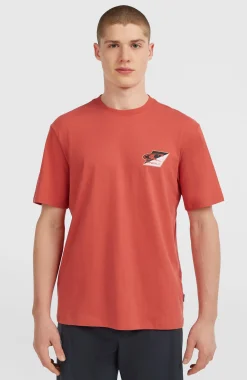 Homme O'Neill T-Shirts|Protection Anti-Uv-HommesT-shirt Re-Issue Graphic| Rouge