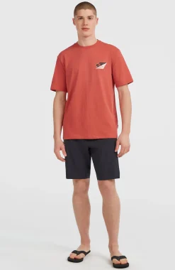 Homme O'Neill T-Shirts|Protection Anti-Uv-HommesT-shirt Re-Issue Graphic| Rouge