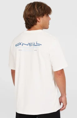 Homme O'Neill T-Shirts|Protection Anti-Uv-HommesT-shirt Retro Back Print| Blanc
