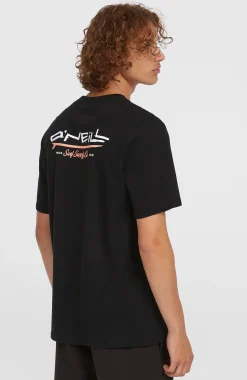 Homme O'Neill T-Shirts|Protection Anti-Uv-HommesT-shirt Retro Back Print| Noire