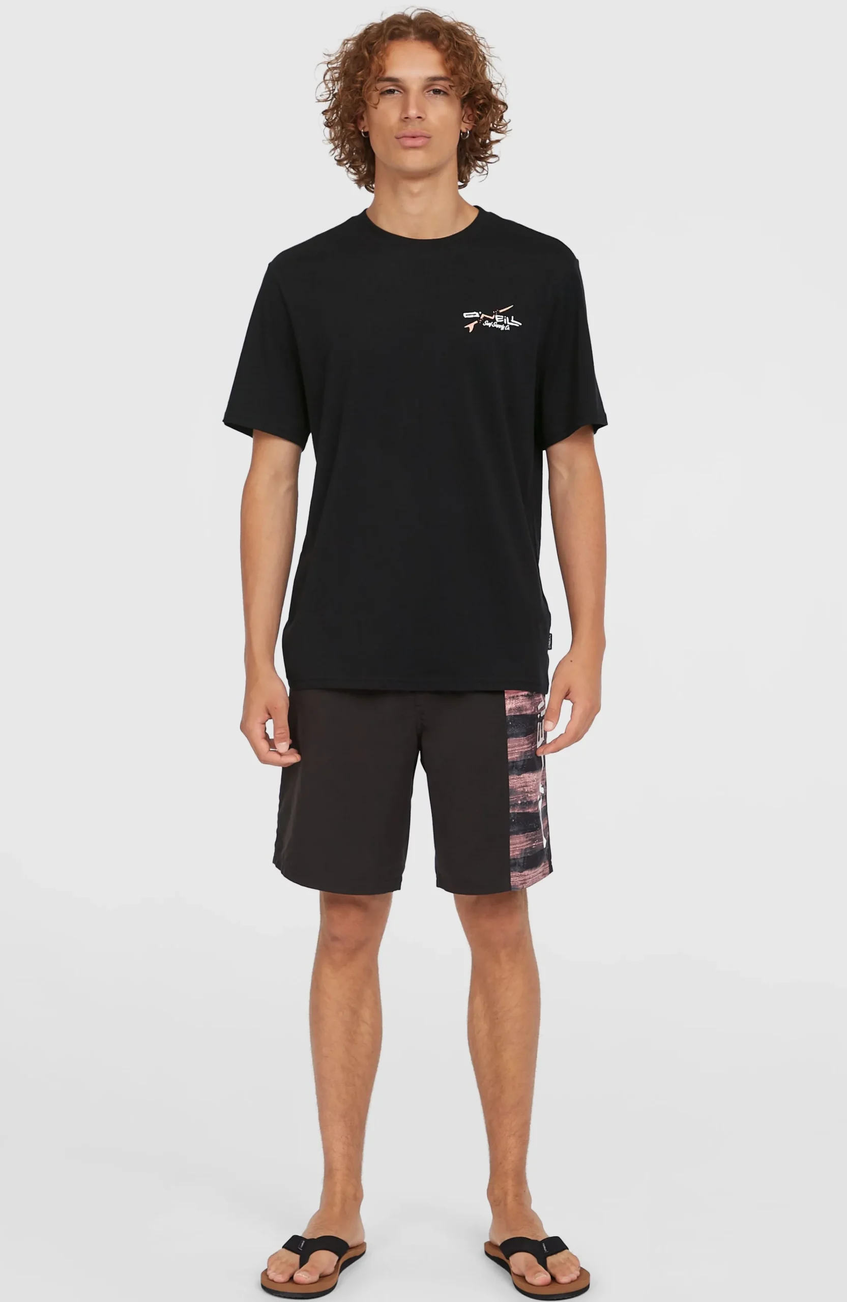 Homme O'Neill T-Shirts|Protection Anti-Uv-HommesT-shirt Retro Back Print| Noire