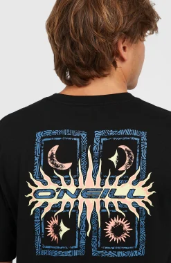 Homme O'Neill T-Shirts|Protection Anti-Uv-HommesT-shirt Retro Graphic| Noire